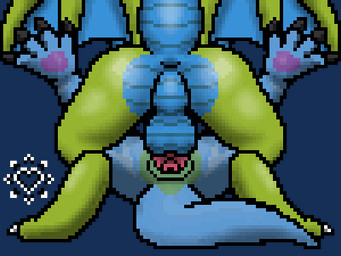 anal anal_knotting anal_penetration anal_tugging anthro balls balls_deep bodily_fluids butt cum cum_in_ass cum_inside duo from_front_position genital_fluids genitals knotting lying male male/male missionary_position nude on_back penetration penile penile_penetration penis sex spread_wings tail tail_motion wings jazovyx mythology jazovyx_(character) preyus dragon mythological_creature mythological_scalie scalie 4:3 animated digital_media_(artwork) low_res pixel_(artwork) pixel_animation short_playtime