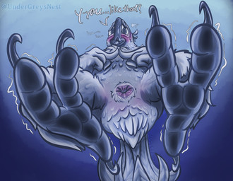 animal_genitalia anthro avian_butt avian_feet beak blue_background blush bodily_fluids claws cloaca cloaca_juice dialogue feathers feet fingertips_touching first_person_view foot_fetish genital_fluids genitals heart_symbol looking_at_viewer lying male on_back precum shaking shy simple_background solo tail tail_feathers talons toe_claws toes unsure winged_arms wings y-dactyl undergreysnest blue_sky_studios rio_(series) blu_(rio) avian bird macaw neotropical_parrot parrot spix's_macaw true_parrot 2026 dated greyscale hi_res monochrome signature watermark