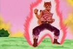 ability anthro aura clothed clothing fighting_pose fur glowing hair kaioken male mason_(griffin) other_world pink_sky planet pose power_up sky solo tail teeth yellow_clouds prismanoodle_(artist) dragon_ball dragon_ball_z ki canid canine canis domestic_dog mammal shiba_inu spitz hi_res