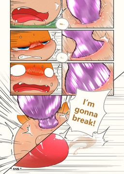anal anal_bead_pull anal_beads anal_beads_in_ass anal_orgasm anal_penetration anus balls bodily_fluids ejaculation genital_fluids genitals hands-free male object_in_ass orgasm penetration penis precum sex_toy sex_toy_in_ass sex_toy_insertion speech_bubble text darrow0 nintendo pokemon kuro_(darrow) yuel ditto_(pokemon) generation_1_pokemon generation_2_pokemon pokemon_(species) quilava comic english_text hi_res