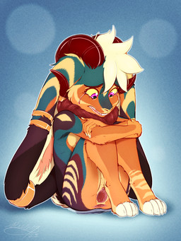2_horns 4_toes 5_fingers anal_fluids anal_juice_on_ground anthro anus big_ears biped blue_background bodily_fluids breasts brown_horn buckteeth crying curled_up curved_horn digitigrade ear_piercing ear_ring eyebrows feet female female_anthro fingers floppy_ears frown fur gaping gaping_anus gaping_vagina genital_fluids genitals glistening glistening_horn hair head_horn heart_symbol horn huge_ears inner_ear_fluff loli long_ears looking_at_self lop_ears multicolored_body multicolored_fur nipples nude nude_anthro nude_female open_frown open_mouth outline piercing pink_eyes pink_nipples ring_piercing ruff sad sharp_horn short_snout simple_background slim slim_anthro slim_female slim_young small_breasts solo tan_body tan_fur tears tears_of_pain tears_on_cheek teeth teeth_showing toes traumatized tuft urethra vaginal_fluids vaginal_fluids_on_ground vulva welling_tears white_hair yellow_sclera young young_anthro young_female poulet-7 saria_(ransiel) lagomorph mammal 2025 3:4 colored dated digital_media_(artwork) digital_painting_(artwork) full-length_portrait hi_res painting_(artwork) portrait signature
