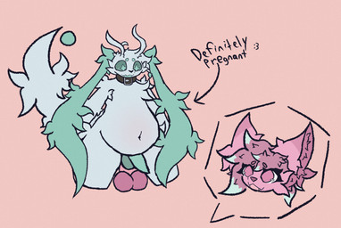 anthro belly_blush blush bodily_fluids body_blush cum cum_inflation cum_inside duo genital_fluids inflation male male/male pregnant pregnant_male sex sulphiex3 hi_res