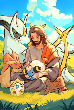 5_fingers ambiguous_gender artist_watermark beard blue_sky brown_beard brown_body brown_eyes brown_facial_hair brown_fur brown_skin clothed clothed_male clothing crossed_legs crosslegged_pose eggshell eyes_closed facial_hair fingers fur grass grass_field grey_clothing grey_robe group hair holidays light light_smile long_hair male mouth_closed petting_hair plant pokeball red_sash religion robe sash sitting sky sunlight white_body white_fur junodayz christianity easter nintendo pokemon jesus_christ arceus generation_2_pokemon generation_4_pokemon human legendary_pokemon lopunny mammal mareep pokemon_(species) togepi 2026 crossover digital_drawing_(artwork) digital_media_(artwork) english_description full-length_portrait hi_res portrait