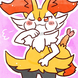 :3 ambiguous_anthro ambiguous_gender anthro belly biped bloated blush blush_stickers breath dipstick_tail food front_view looking_at_viewer markings mouth_closed object_in_tail one_eye_closed outline puffed_cheeks shrimp_(food) solo standing tail tail_markings annyui0611 nintendo pokemon braixen canid generation_6_pokemon mammal pokemon_(species) 1:1 2023 digital_drawing_(artwork) digital_media_(artwork) hi_res japanese_description portrait three-quarter_portrait translated_description