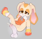 anthro bodily_fluids cum cum_inside cumshot ejaculation female front_view genital_fluids genitals humanoid_genitalia humanoid_penis penis pussy solo young molly_derp sega sonic_the_hedgehog_(series) cream_the_rabbit lagomorph leporid mammal rabbit hi_res