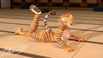 anthro big_breasts breasts female fur looking_at_viewer nipples nude paws solo stripes tail itmy09 dreamworks kung_fu_panda master_tigress felid feline humanoid mammal pantherine tiger 16:9 3d_(artwork) digital_media_(artwork) hi_res widescreen