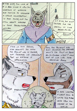 anthro barazoku beard black_nose blue_clothing brown_beard brown_eyes brown_facial_hair clothing comic_panel dialogue ear_piercing ear_ring eyebrows facial_hair fur glup male manly medieval medieval_clothing medieval_fantasy multicolored_body multicolored_fur musclegut muscular muscular_anthro muscular_male piercing ring_piercing speech_bubble teeth text yellow_eyes dashthefox nintendo pokemon fan_character arcanine canid canine generation_1_pokemon mammal pokemon_(species) absurd_res comic english_text hi_res traditional_media_(artwork)