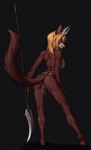 anthro antlers anus black_background blonde_hair blue_eyes bodily_fluids breasts butt crossgender curvy_figure female genital_fluids genitals hair hand_on_leg hand_on_thigh heart_eyes heart_symbol holding_object holding_weapon horn hourglass_figure licking licking_lips long_hair looking_at_viewer looking_back nude presenting presenting_hindquarters pupils pussy raised_tail simple_background slit_pupils small_waist smile solo standing tail tongue tongue_out vaginal_fluids war_scythe weapon za-owl theo_(za-owl) deer domestic_cat felid feline felis hybrid mammal 2024 absurd_res digital_drawing_(artwork) digital_media_(artwork) hi_res