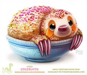ambiguous_gender bowl container feral food humor pun simple_background smile solo visual_pun white_background coleslaw piper_thibodeau food_creature mammal pilosan sloth three-toed_sloth xenarthran digital_media_(artwork) digital_painting_(artwork) painting_(artwork)