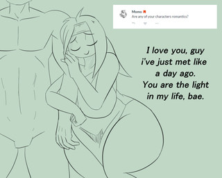 big_breasts breasts clothing eyes_closed faceless_character faceless_male featureless_crotch female hair male smile text thick_thighs triplepistacho pudding_(triplepistacho) hare humanoid lagomorph leporid mammal 2017 5:4 digital_media_(artwork) english_text