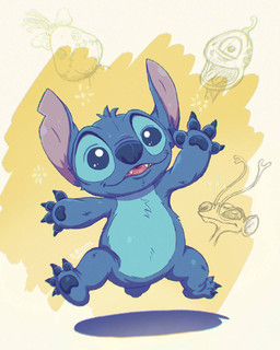 1_eye 2_tongues 4_fingers 4_toes blue_body blue_claws blue_eyes blue_finger_claws blue_fur blue_pawpads chest_tuft claws feet finger_claws fingers forked_antennae fur group head_tuft jumping multi_tongue notched_ear open_mouth open_smile pawpads rag_doll_(toy) small_tail smile solo_focus tail toes tongue tuft razwy3 disney lilo_and_stitch wendy_pleakley alien experiment_(lilo_and_stitch) inanimate_object plorgonarian 4:5 chromatic_aberration hi_res