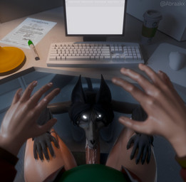 anthro black_body black_fur black_hair bodily_fluids bone cum cum_in_mouth cum_inside cum_on_face duo fellatio female first_person_view fur genital_fluids hair human_pov male male/female male_human male_pov oral penile sex skull skull_head abraakx cumminham_(modeler) scp_foundation max_(taciticooldad) scp-1471-a scp-1471-a_(cumminham) canid canine canis human mammal skulldog_(species) wolf 3d_(artwork) absurd_res digital_media_(artwork) hi_res