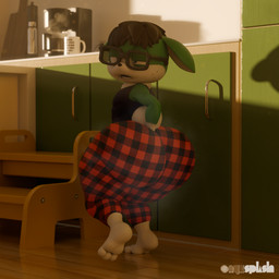 anthro appliance barefoot beverage big_butt bottomwear brown_hair butt clothing coffee coffee_machine coffee_maker coffee_pot container cup digging_into_butt eyewear feet glasses green_body hair kitchen kitchen_appliance looking_pleasured male morning mug musk musk_clouds pajama_pants pants pattern_bottomwear pattern_clothing pattern_pants plaid plaid_bottomwear plaid_clothing plaid_pants scratching_butt shirt solo steam stepping_stool tank_top thick_thighs topwear wearing_glasses onyxsplash blender_cycles sega sonic_the_hedgehog_(series) fan_character vincent_(onyxsplash) gaia 1:1 absurd_res blender_(artwork) digital_media_(artwork) hi_res