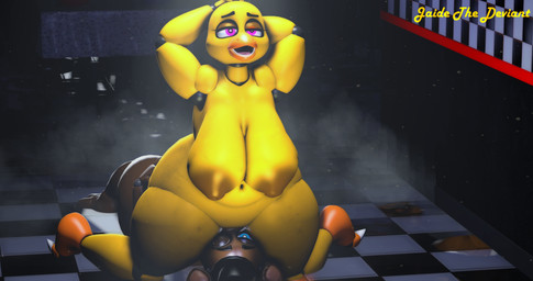 anthro big_breasts big_butt bodily_fluids breasts butt crossgender duo facesitting female female/female genital_fluids sitting_on_another thick_thighs vaginal_fluids jaide_the_deviant mishuyuu_(modeler) five_nights_at_freddy's scottgames chica_(fnaf) freddy_(fnaf) avian bear bird chicken galliform mammal phasianid 256:135 3d_(artwork) 4k absurd_res digital_media_(artwork) hi_res source_filmmaker_(artwork)