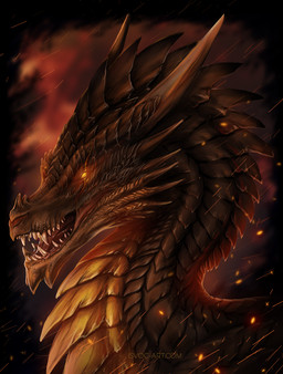 horn open_mouth scales solo teeth tongue isvoc mythology wyoryn dragon mythological_creature mythological_scalie scalie invalid_tag 2020 digital_media_(artwork) headshot_portrait portrait