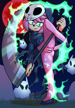 anthro clothed clothing costume female flexible footwear genitals halloween_costume high_heels holidays mask melee_weapon no_underwear one_leg_up polearm pubes raised_leg scythe shoes smile smiling_at_viewer solo splits spread_legs spreading standing vertical_splits vulva weapon junebug69 halloween sega sonic_the_hedgehog_(series) amy_rose eulipotyphlan ghost hedgehog mammal spirit