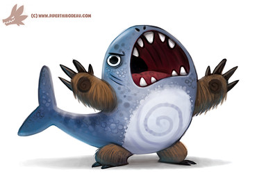 ambiguous_gender angry black_eyes brown_body brown_fur claws fangs feral fur grey_body grey_scales open_mouth pawpads scales simple_background solo teeth text white_background piper_thibodeau aquatic bear fish hybrid mammal shark 2015 digital_media_(artwork) digital_painting_(artwork) painting_(artwork) url