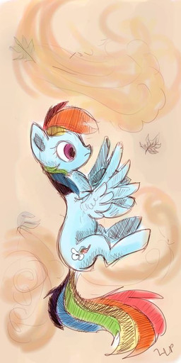 autumn blue_body blue_feathers blue_fur cutie_mark detailed_background feathered_wings feathers female feral fur hair leaf multicolored_hair multicolored_tail pink_eyes rainbow_hair rainbow_tail solo tail toony wind wings lueza-35 friendship_is_magic hasbro my_little_pony mythology rainbow_dash_(mlp) equid equine mammal mythological_creature mythological_equine pegasus 1:2