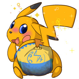 clothed clothing diaper diaper_only feces full_diaper fur kneeling looking_at_viewer looking_back male open_mouth rear_view simple_background soiled soiled_diaper soiling solo topless unclean_diaper used_diaper wearing_diaper yellow_body yellow_fur paintsplatter_(artist) nintendo pokemon generation_1_pokemon pikachu pokemon_(species) 1:1 digital_media_(artwork)