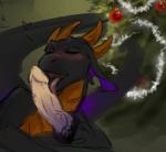 dildo female holidays licking love sex sex_toy solo tongue tongue_out toy cosmicsevour sevour bad_dragon christmas mythology nox_(bad_dragon) sev dragon mythological_creature mythological_scalie scalie low_res sketch