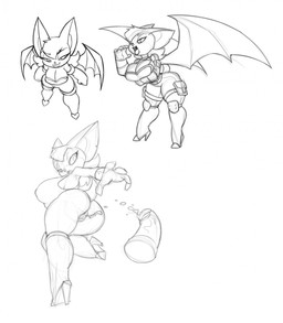 anthro big_breasts bodily_fluids bottomless breast_rest breasts cleavage clothed clothing dildo female genital_fluids genitals sex_toy solo suggestive vaginal_fluids vulva bigdad sega sonic_the_hedgehog_(series) rouge_the_bat bat mammal 2015 hi_res monochrome multiple_images