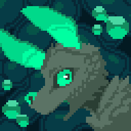 anthro bubble detailed_background fur green_ears green_eyes green_nose looking_at_viewer male open_mouth side_view slime translucent_body_parts pthalo pthalo_(pthalo) bat mammal 1:1 animated comment_chain digital_media_(artwork) headshot_portrait icon low_res no_sound pixel_(artwork) pixel_animation portrait