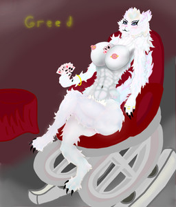 7_deadly_sins ace_of_diamonds ace_of_spades action_pose alt_fashion anthro armband bracelet breasts card card_suits clothing female front_view fur furniture genitals greed hatless jewelry mainecoon nipples playing_card pose rocking_chair sitting solo text thick_thighs vulva white_body white_fur wide_hips neonhermit4444 boy_kisser_(meme) girlkisser silly_cat domestic_cat felid feline felis mammal absurd_res full-length_portrait hi_res meme portrait
