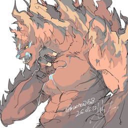 abs anthro blue_nose carapace fingernails humanoid_hands licking licking_lips male muscular muscular_anthro muscular_male nails pecs raised_arm scales shell solo teeth text tongue tongue_out yellow_eyes ueno020508 asian_mythology capcom east_asian_mythology japanese_mythology monster_hunter mythology ajarakan ape haplorhine mammal primate primatius 1:1 2026 artist_name colored dated digital_media_(artwork) shaded signature sketch