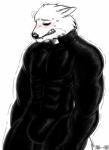 anthro blush bulge clothed clothing fur latex male muscular muscular_anthro muscular_male pecs priest simple_background solo standing susuoro mythology father_khust_(s-f-d) canid canine canis mammal mythological_canine mythological_creature werecanid werecanine werecreature werewolf wolf 2019 absurd_res digital_media_(artwork) hi_res