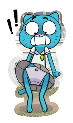 3_toes anthro barefoot biped blue_body blue_fur bow_panties bow_underwear clothed clothed_anthro clothed_female clothing exclamation_point feet female female_anthro flat_chested front_view fur on_model panties shocked solo standing thin_legs toes toony underwear upskirt wide_eyed wide_hips maddeku cartoon_network the_amazing_world_of_gumball nicole_watterson domestic_cat felid feline felis mammal 3:5