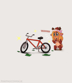 anthro bicycle bikini christmas_clothing christmas_headwear clothing female gift hat headgear headwear holidays hooves horn legwear santa_hat solo sparkes stockings swimwear two-piece_swimsuit vehicle conditional_dnp pawpadcomrade christmas deltarune undertale_(series) noelle_holiday deer mammal new_world_deer reindeer 2025