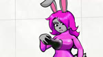 anthro bad_end breasts clothed clothing entrapment female fur hair inflating inflation kronos_unveiled latex latex_clothing latex_skinsuit makeup peril skinsuit slime sticky stuck tight_clothing trapped mx_mango disney pixar the_incredibles olivia_carver lagomorph leporid mammal rabbit animated webm