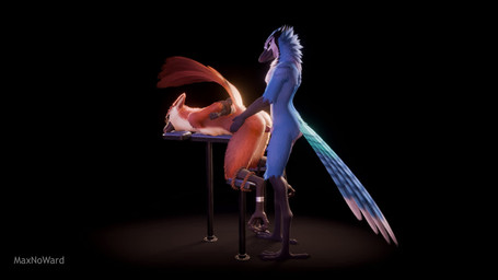 animal_genitalia animal_penis anthro anthro_on_anthro anthro_penetrated arms_tied back_groove balls bare_back bdsm beak bent_over biped blue_body blue_fur bondage bondage_furniture bouncing_butt bound breast_rest breast_squish breasts brown_body brown_fur butt butt_grab canine_genitalia canine_penis dominant dominant_male duo ears_back erection eye_contact eyewear feathers female female_anthro female_penetrated fur genitals glasses hair hand_on_butt hands_behind_back kneeling knot legs_tied looking_at_another looking_at_viewer looking_pleasured male male/female male_anthro male_penetrating male_penetrating_female nipples nude open_mouth penetration penile penile_penetration penis pivoted_ears restraints rope rope_bondage sex sheath side_boob simple_background small_breasts smile smiling_at_viewer spread_legs spreading squish standing submissive submissive_female tail text three-quarter_view tongue twitching vaginal vaginal_penetration vulva white_body maxnoward avian bird blue_jay corvid jay_(bird) new_world_jay oscine passerine 16:9 3d_(artwork) 3d_animation animated blender_(artwork) digital_media_(artwork) hi_res no_sound short_playtime video widescreen