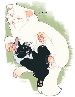 albino balls blue_eyes blush blush_stickers bodily_fluids duo ellipsis emotionless female feral feral_on_feral feral_penetrated feral_penetrating floppy_ears folded_ears fur genital_fluids genitals giggling green_eyes heart_(marking) intraspecies male male/female markings multicolored_body multicolored_fur pawpads paws penetration penile_spines penis pupils questionable_consent raised_leg red_pupils sex submissive submissive_male vaginal vaginal_fluids vaginal_penetration vulva white_body white_fur young young_feral anglwshot warriors_(book_series) fan_character hoppykit_(igotthebooty) rabbitpaw_(anglwshot) domestic_cat felid feline felis mammal absurd_res hi_res