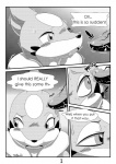 comic conditional_dnp disembodied_penis duo english_text erection female floatzel generation_4_pokemon genitals greyscale hi_res insomniacovrlrd male male/female monochrome nintendo penis pokemon pokemon_(species) screentone solo_focus text