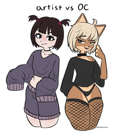 anthro clothing female fishnet_clothing fishnet_legwear legwear looking_at_viewer midriff oversized_clothing oversized_shirt oversized_topwear panties shirt simple_background smug solo thick_thighs topwear underwear white_background dogfailureowo hana_(dogfailureowo) canid canine canis domestic_dog human mammal hi_res meme