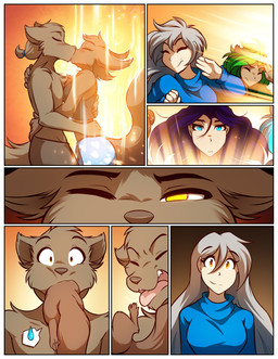 anthro anthro_to_feral biped blush body_in_mouth border bottomwear breasts brown_body brown_fur brown_hair brown_tail clothed clothed_anthro clothed_female clothed_human clothed_male clothing eyes_closed female feral fully_clothed fully_clothed_anthro fully_clothed_female fur green_hair grey_hair group hair male one_eye_closed partially_clothed partially_clothed_anthro partially_clothed_male tail topless topless_anthro topless_male topwear transformation white_border conditional_dnp tom_fischbach twokinds karen_taverndatter maren_taverndatter mrs._nibbly raine_silverlock sythe_(twokinds) human humanoid keidran mammal rodent sciurid tree_squirrel 2026 comic digital_drawing_(artwork) digital_media_(artwork) hi_res