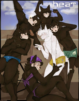 albino anthro athletic band-aid band-aid_on_knee band-aid_on_leg bandage bandanna_on_forehead beach bikini black_body black_eyes black_fur black_hair black_nose blep bra bulge butt chair clothing ear_piercing family family_photo female flexing floppy_ears freckles fur furniture gesture group hair hair_bun hand_gesture long_hair male markings middle_finger mole_(marking) muscular nipples on_chair pie_cut_eyes piercing pink_eyes pink_nose pointing pointing_at_self ring scar scars_all_over shy_smile sitting sitting_on_chair sitting_on_stool skinny_male smile stool sunbathing swimming_trunks swimwear tail tongue tongue_out two-piece_swimsuit underwear v_sign wet wet_body wet_fur wet_hair white_body white_fur cerberussenn lee_sweeto_(cerberussenn) leon_sweeto_(cerberussenn) liz_sweeto_(cerberussenn) louie_sweeto_(cerberussenn) luan_sweeto_(cerberussenn) lucky_sweeto_(cerberussenn) animal_humanoid canid canid_humanoid canine canine_humanoid canis humanoid mammal mammal_humanoid wolf wolf_humanoid absurd_res cover hi_res magazine_cover signature brother_(lore) brother_and_sister_(lore) brothers_(lore) cousins_(lore) half_brother_(lore) sibling_(lore) sister_(lore)