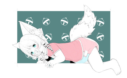 ageplay all_fours bangs bell bell_collar big_ears blush clean_diaper clothing coiled_hair collar crawling curly_hair diaper female fluffy fluffy_tail furgonomics hair infantilism inner_ear_fluff jewelry loli looking_at_viewer object_in_mouth pacifier pacifier_in_mouth pink_diaper ring_(jewelry) roleplay shirt solo t-shirt tail topwear tuft young waddlead final_fantasy final_fantasy_xiv square_enix animal_humanoid canid canid_humanoid canine canine_humanoid fox_humanoid humanoid hybrid lalafell mammal mammal_humanoid hi_res partially_colored