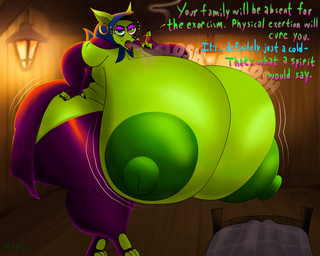 age_difference aged_up anthro areola bed bedding big_areola big_breasts big_nipples blanket boots bouncing_breasts breasts cape cigarette clothed clothing dialogue duo ear_piercing ear_ring elderly elderly_anthro elderly_female exorcism exorcist eye_bags eyeshadow female footwear furniture hand_on_hip high_heels hood_up huge_areola huge_breasts huge_nipples hyper hyper_areola hyper_breasts hyper_nipples imminent_sex legwear lips lipstick magic_user makeup male male/female markings mole_(marking) montgomery_glands nipples no_underwear older_female piercing pointy_ears prick_ears ring_piercing sagging_breasts shoes size_difference slosh sloshing_breasts smoke smoking smoking_cigarette stretch_marks talking_to_another talking_to_partner text thick_thighs thigh_boots thigh_highs toeless_footwear vein veiny_breasts wide_hips wrinkles m4n cartoon_network courage_the_cowardly_dog anon shirley_the_medium canid canine canis chihuahua domestic_dog human humanoid mammal toy_dog 5:4 absurd_res english_text hi_res