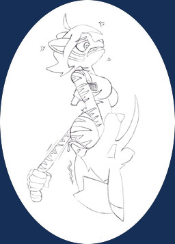 angry anthro bodily_fluids breasts cross-popping_vein drooling duo featureless_breasts female female_prey gun gun_holster male male/female male_pred ranged_weapon saliva tail tail_pull vore weapon chaoshetra cyote canid canine canis coyote felid mammal pantherine tiger absurd_res alpha_channel hi_res