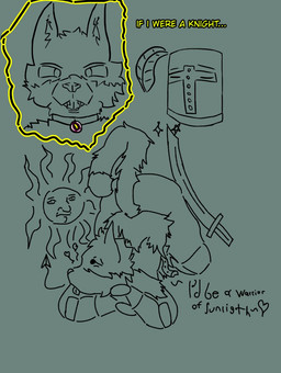 anthro armor effects headgear headgear_only helmet helmet_only katana knight light male melee_weapon pose posing_for_picture solo sun sunlight sword text warrior weapon mommydkg dark_souls fromsoftware genka domestic_cat felid feline felis mammal tuxedo_cat hi_res sketch spanish_text