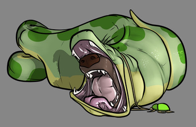 abdominal_bulge big_tail bodily_fluids coiled_up drooling duo endosoma fangs feral feral_pred feral_prey gasp gullet jewelry male male/male male_pred mouth_shot open_mouth oral_vore pendant predator/prey prey_outline safe_vore saliva same_size_vore slime snake_pred soft_vore squirming stretched_jaw swallowing tail teeth thick_tail tight_belly tongue vore wide_mouth akudrache luco_(akudrache) solaris_(samagthrav2) hyena mammal python reptile scalie snake