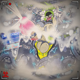 ahegao anthro balls belt big_balls big_breasts big_penis bite biting_lip black_lips black_lipstick blue_eyes bodily_fluids bottomwear breasts bulge chain_piercing clothing cum cum_in_ear cum_inside cum_on_screen dialogue drooling duo ear_penetration ear_piercing ear_ring ejaculation electronics excessive_cum excessive_genital_fluids facial_piercing footwear fur genital_fluids genitals green_body green_fur grin gynomorph hair huge_balls huge_penis humanoid_genitalia humanoid_penis intersex lips lipstick looking_pleasured makeup monitor nipple_piercing nipples nose_piercing nose_ring offscreen_character pants penetration penis piercing pink_penis ponytail raised_arms recording restrained ring_piercing saliva sex shirt shoes smile tan_body tan_nipples tan_skin tears tears_of_pleasure television_static tentacle_sex tentacles text tongue tongue_out topwear torn_clothing under_boob redhazard idw_publishing sega sonic_the_hedgehog_(comics) sonic_the_hedgehog_(idw) sonic_the_hedgehog_(series) amy_rose surge_the_tenrec afrosoricid eulipotyphlan hedgehog mammal tenrec 1:1 english_text hi_res