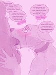 age_difference anthro anthro_on_anthro big_penis blush bodily_fluids briskysap canid canine canis collar comic deep_throat dialogue dirty_talk domestic_dog drooling duo ears_down fellatio flirting fur gagged_talk genitals grip hi_res humanoid_genitalia internal leg_grab looking_pleasured looking_up male male/male mammal neck_bulge nude older_male open_mouth oral oral_penetration penetration penile penis pivoted_ears praise praise_kink saliva saliva_on_penis saliva_string sex speech_bubble sweat sweatdrop tears teary_eyes teeth text thigh_grab wolf younger_male