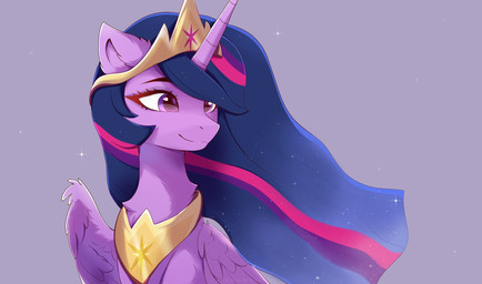 armor crown eyelashes female feral fluffy hair headgear horn jewelry light long_eyelashes long_hair looking_aside necklace peytral princess royalty solo sparkles wings nnalyart friendship_is_magic hasbro my_little_pony mythology queen_twilight_(mlp) twilight_sparkle_(mlp) equid equine mammal mythological_creature mythological_equine winged_unicorn colored digital_drawing_(artwork) digital_media_(artwork) english_description hi_res lighting shaded unavailable_at_source