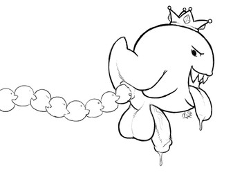 anal anal_vore anus balls bodily_fluids erection genital_fluids genitals group male male_penetrated male_pred not_furry nude penetration penis precum solo tongue tongue_out vein veiny_penis vore desbjust luigi's_mansion mario_bros nintendo king_boo boo_(mario) ghost spirit 2d_animation animated frame_by_frame monochrome