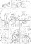 anthro big_bulge bulge clothed clothing detailed_bulge dialogue duo female huge_bulge hyper kissing male male/female milk potion blackfox85 natalia_(blackfox85) canid canine fox mammal mouse murid murine rodent comic hi_res monochrome traditional_media_(artwork)