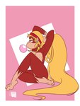 anthro bandanna blonde_hair bubble_gum female hair kerchief long_hair nude ponytail solo shesamonkey diddy_kong_pilot diddy_kong_racing_ds donkey_kong_(series) donkey_kong_barrel_blast donkey_kong_country_(tv_series) donkey_kong_country_2 donkey_kong_country_3 donkey_kong_country_tropical_freeze donkey_kong_racing nintendo super_nintendo dixie_kong haplorhine mammal monkey primate 3:4 absurd_res hi_res