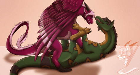 3_toes backsack balls black_claws blue_eyes bodily_fluids brown_hair claws clenched_teeth countershade_tail countershade_torso countershading cum cum_in_vagina cum_inside digitigrade duo erection eyes_closed feathered_wings feathers feet female female_on_bottom female_penetrated feral feral_on_feral feral_penetrated feral_penetrating feral_penetrating_feral fur genital_fluids genitals grimace hair half-closed_eyes leaking_cum leg_markings legs_up long_neck looking_at_another looking_at_partner looking_pleasured lying male male/female male_on_top male_penetrating male_penetrating_female mane mane_hair markings narrowed_eyes on_back on_bottom on_top open_mouth open_smile orgasm_face paws penetration penile penile_penetration penis penis_in_vagina pink_background pink_body pink_countershading pink_feathers pink_fur pink_hair sex shadow side_view simple_background smile snout socks_(marking) straddling tail tail_mane tail_tuft teeth toes tuft vaginal vaginal_penetration vulva white_body white_fur wings yellow_body yellow_countershading icy-marth mythology auryn_(frostyflight) dragon mythological_creature mythological_scalie scalie hi_res
